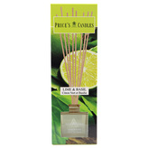 Rákosový difuzér Price´s Candles, Limetka a bazalka, 100 ml