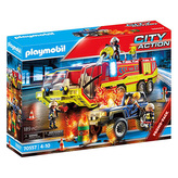 Hasiči v akci s hasičským vozem Playmobil, Hasiči, 189 dílků