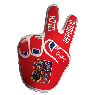 Fandící ruka Jersey53, Česko | Červená | UNIVERZÁLNÍ