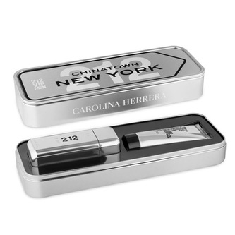 Dárková sada Carolina Herrera, 212 VIP Men 100ml EDT, 100ml SG