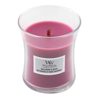 Svíčka oválná váza WoodWick, Lesní ovoce a řepa, 85 g