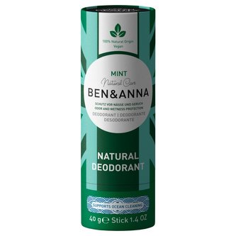 Ben & Anna Tuhý deodorant (40 g) - Máta Ben & Anna Tuhý deodorant (40 g) - Máta