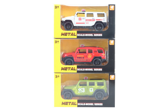 Kovové auto 3 druhy na zpětný tah