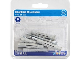 hmoždinka UZ 10x61mm se skobou ZB (6ks)