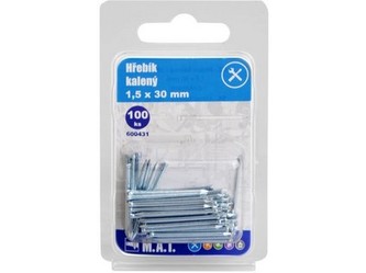 hřebík kalený 30x1,5mm Zn (100ks)