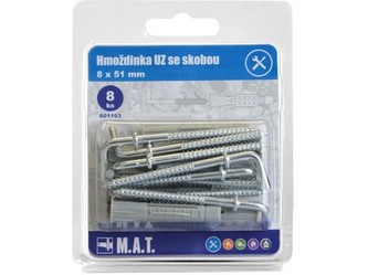 hmoždinka UZ 8x51mm se skobou ZB (8ks)