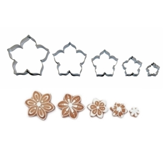 Vykrajovačka květy Lilie sada 5ks  CZ