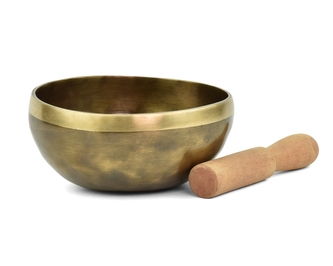 Tibetská mísa s paličkou č. 104 tmavá - 485 g