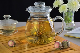 Kvetoucí čaj - Sin To Cha Qian Ri Hong Xian Tan - 1 ks Kvetoucí čaj - Sin To Cha Qian Ri Hong Xian Tan - 1 ks