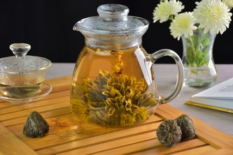 Kvetoucí čaj - Zhu Mei Xue Luan - 1 ks