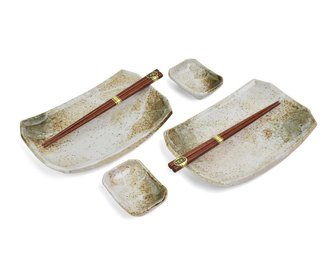 Japonský keramický set na sushi Hikari 4 ks