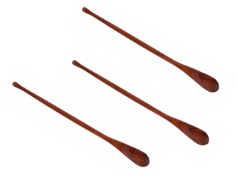 Čajová lžička dřevěná, hnědá 1 ks