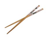 Čínské jídelní hůlky Geisha kulaté růžové 22,5 cm