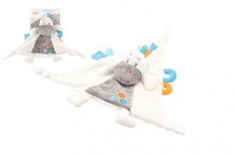 Dinosaurus usínáček chrastítko plyš 23cm na kartě v sáčku 0+