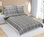 Povlečení krepové - šedé káro - 140x200, 70x90 cm
