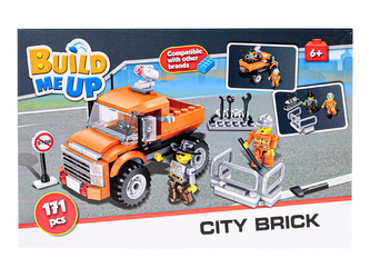 BuildMeUP stavebnice - City bricks 171ks v krabičce