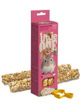 Little One tycinky pro hlodavce s foukanymi burizony a orechy 2x55g