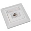 Solarix Eth.Zás. CAT6 STP 1 x RJ45 pod omítku bílá  SX9-1-6-STP-WH