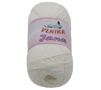 Příze JANA - krémová - 100g / 330 m