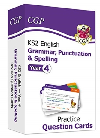 KS2 English Practice Question Cards: Grammar, Punctuation & Spelling - Year 4