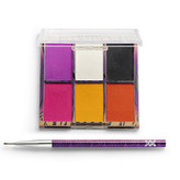 XX Revolution Vodou aktivovatelné oční linky Strike Water Activated Liner Palette 6 x 1,8 g woman