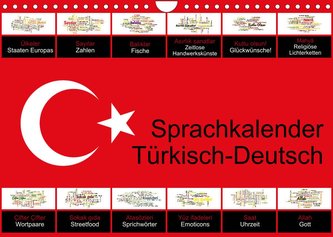 Sprachkalender Türkisch-Deutsch (Wandkalender 2022 DIN A4 quer)