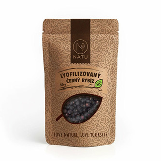 Natu Lyofilizovaný černý rybíz 45 g Natu Lyofilizovaný černý rybíz 45 g
