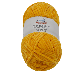 Příze SAMET - světle oranžová - 100g / 100 m
