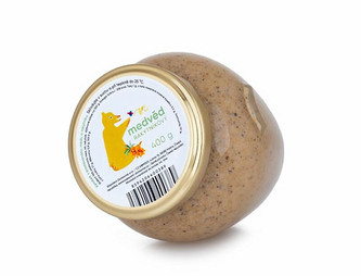 Včelařství Domovina Medvěd rakytníkový - med s rakytníkem 180 g