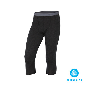 Merino termoprádlo Pánské 3/4 kalhoty černá - L