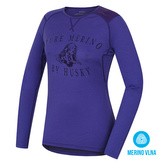 Merino termoprádlo Triko dlouhé dámské Puppy šedofialová - XL