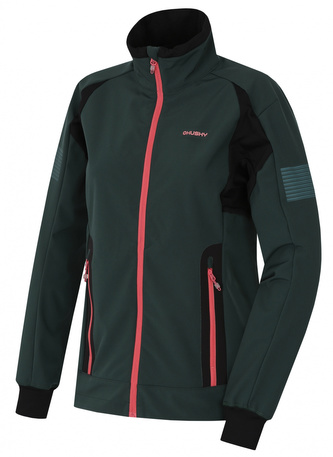 Dámská softshell bunda Scooby L černozelená - L
