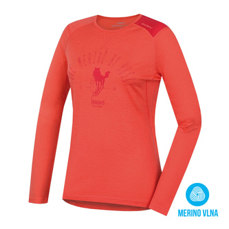 Merino termoprádlo Triko dlouhé dámské Sheep broskvová - XL