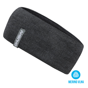 Dámská merino čelenka Merband 2 šedý melír - S-M