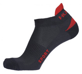 Ponožky Sport antracit/červená - L (41-44)