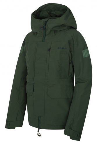 Dětská hardshell plněná bunda Nigalo K tm. khaki - 140