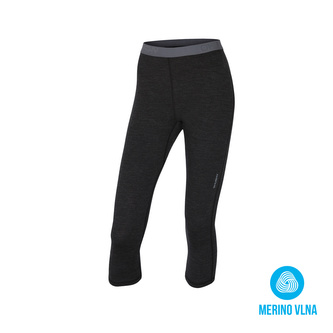 Merino termoprádlo Dámské 3/4 kalhoty černá - L
