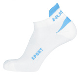 Ponožky Sport bílá/modrá - M (36-40)