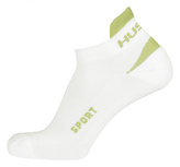 Ponožky Sport bílá/sv. zelená - XL (45-48)