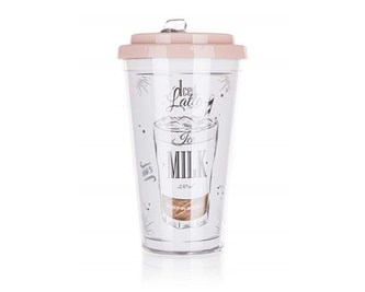 BANQUET Hrnek cestovní dvoustěnný COFFEE 500 ml, Iced latte