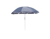 HAPPY GREEN Slunečník plážový 230 cm, modré pruhy