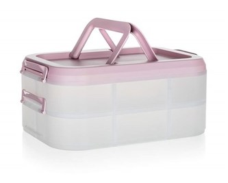 BANQUET Party box CULINARIA 40 x 28 x 17,8 cm, růžové víko