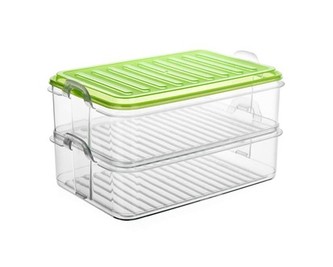 BANQUET Sada plastových stohovatelných dóz EASY CLICK 2 x 1,6 l, 2 ks