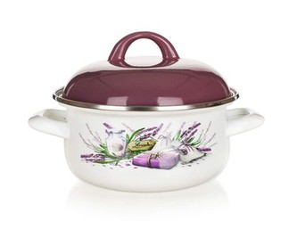 BANQUET Kastrol smaltovaný LAVENDER 16 cm, 1 l