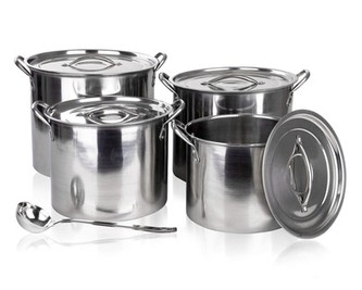 BANQUET Sada gastro hrnců s naběračkou SHINE, 9 ks