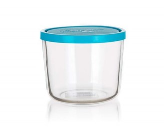 BORMIOLI Dóza skleněná FRIGOVERRE 813 ml, modré víčko