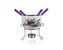 BANQUET Sada fondue na čokoládu LAVENDER, 6 ks