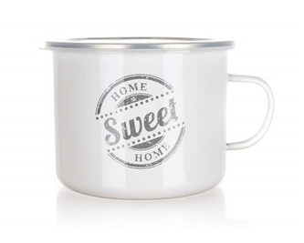 BANQUET Hrnek smaltovaný SWEET HOME 1,4 l, s víčkem