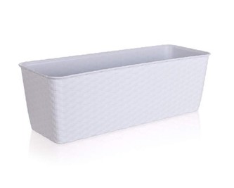 Truhlík samozavlažovací 50 cm, bílý