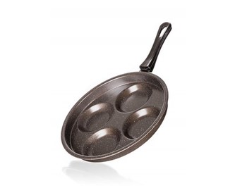 BANQUET Pánev na 4 lívance GRANITE Brown 24 cm BANQUET Pánev na 4 lívance GRANITE Brown 24 cm
